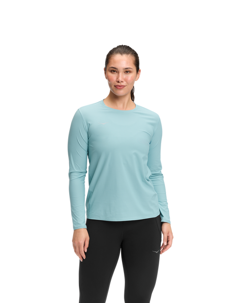HOKA Airolite Long Sleeve 2.0 Mujer Raindrop — vista lateral