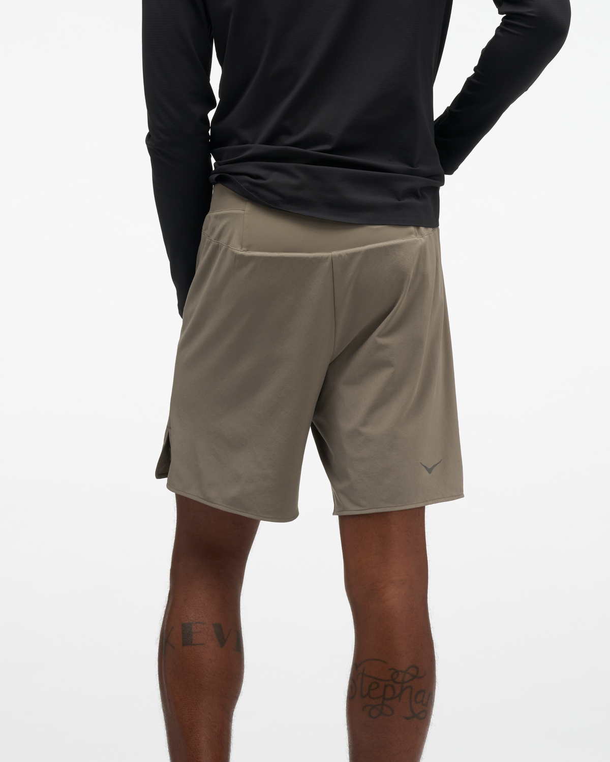 HOKA Glide Short 7'' 2IN1 Hombre Boulder Grey — vista medial