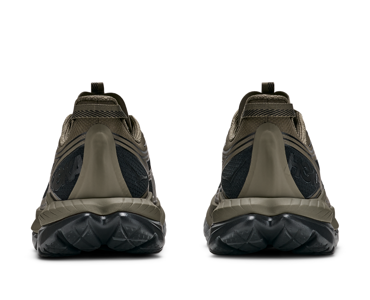 HOKA Mach Remastered Hombre Antique Olive / Black — vista superior