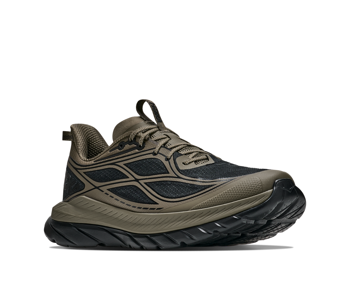HOKA Mach Remastered Hombre Antique Olive / Black — vista trasera