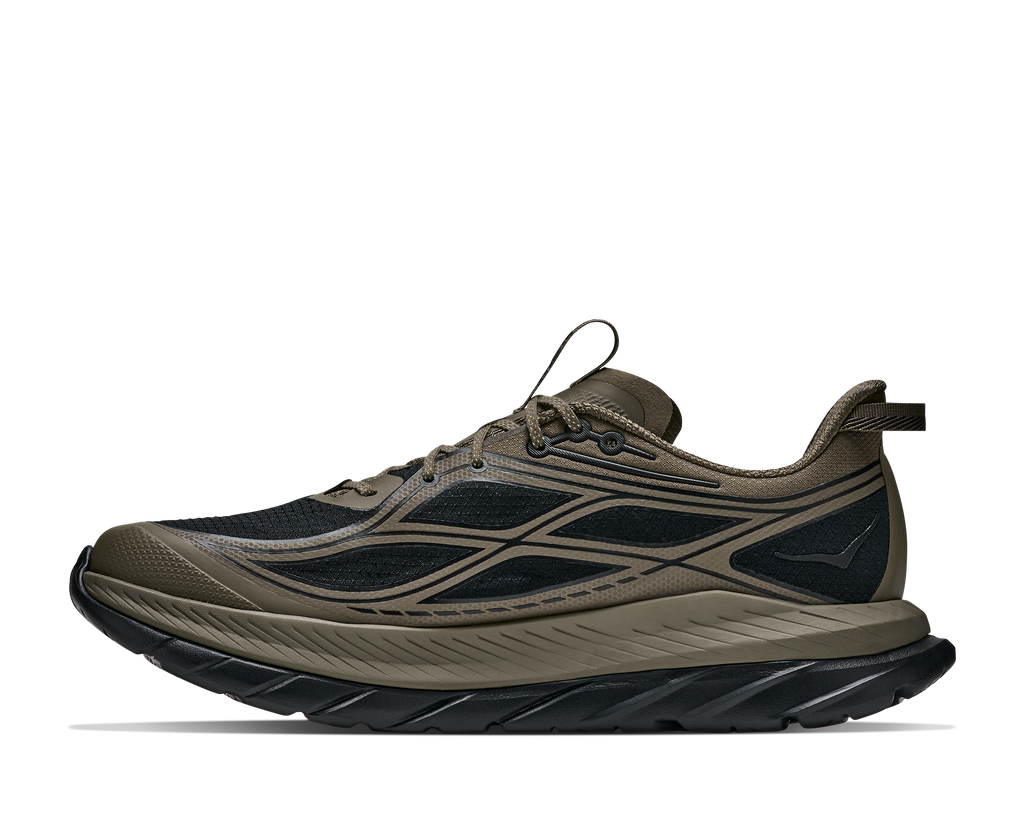 HOKA Mach Remastered Hombre Antique Olive / Black — detalle