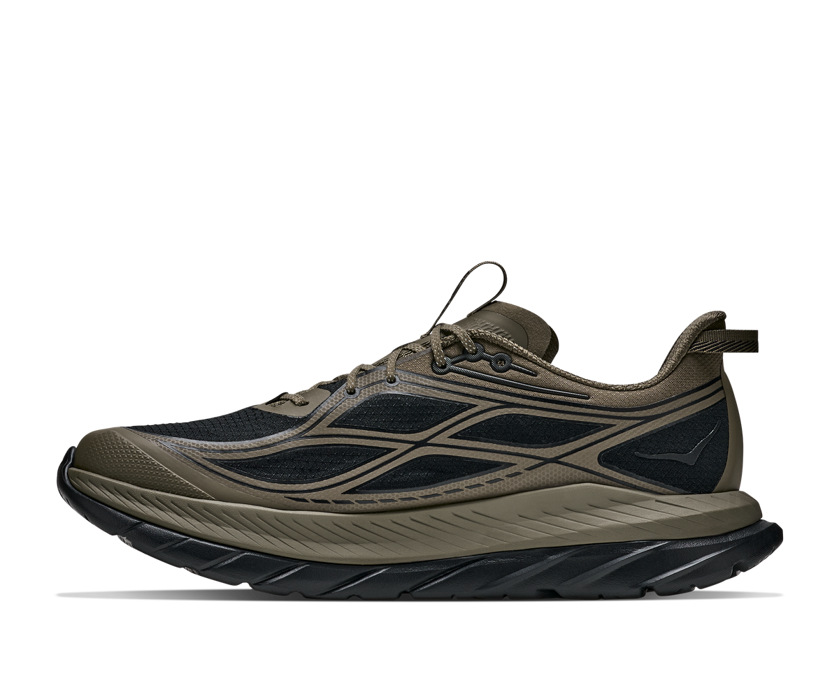 HOKA Mach Remastered Hombre Antique Olive / Black — detalle