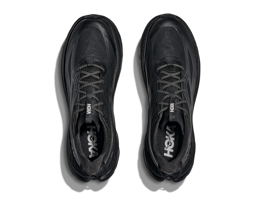 HOKA Mach Remastered Hombre Obsidian / Obsidian — vista medial