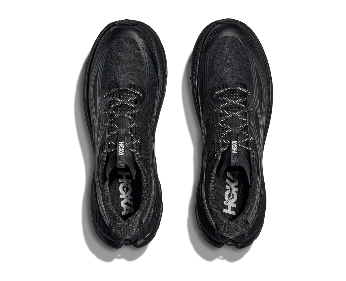 HOKA Mach Remastered Hombre Obsidian / Obsidian — vista medial