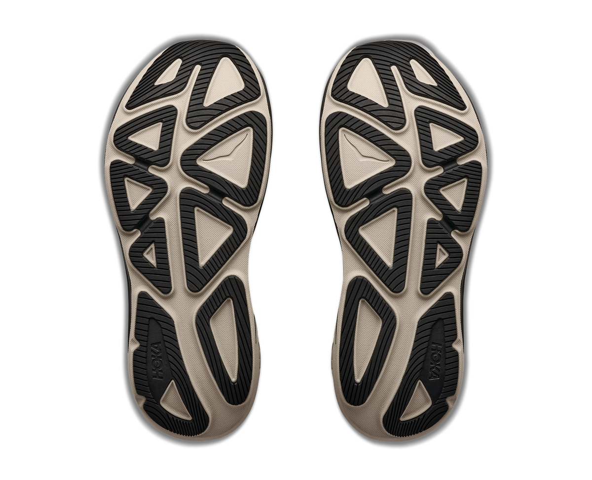 HOKA Clifton Pro Hombre Antique Olive / River Rock Grey — suela
