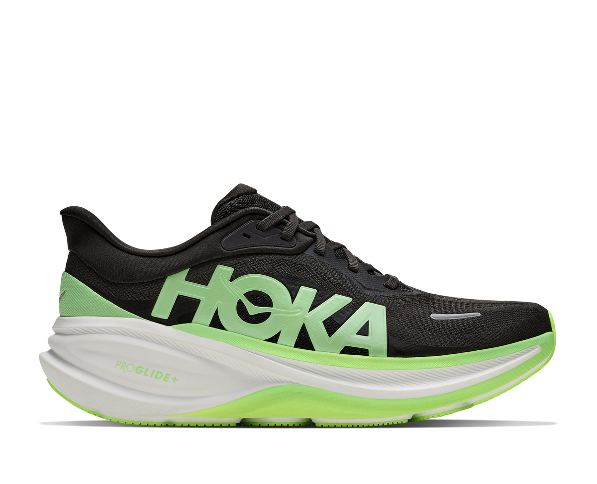 HOKA Clifton Pro Hombre Carbon Black / Tart Apple — vista lateral