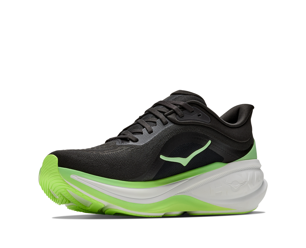 HOKA Clifton Pro Hombre Carbon Black / Tart Apple — vista frontal