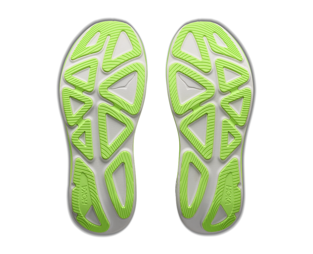HOKA Clifton Pro Hombre Carbon Black / Tart Apple — suela