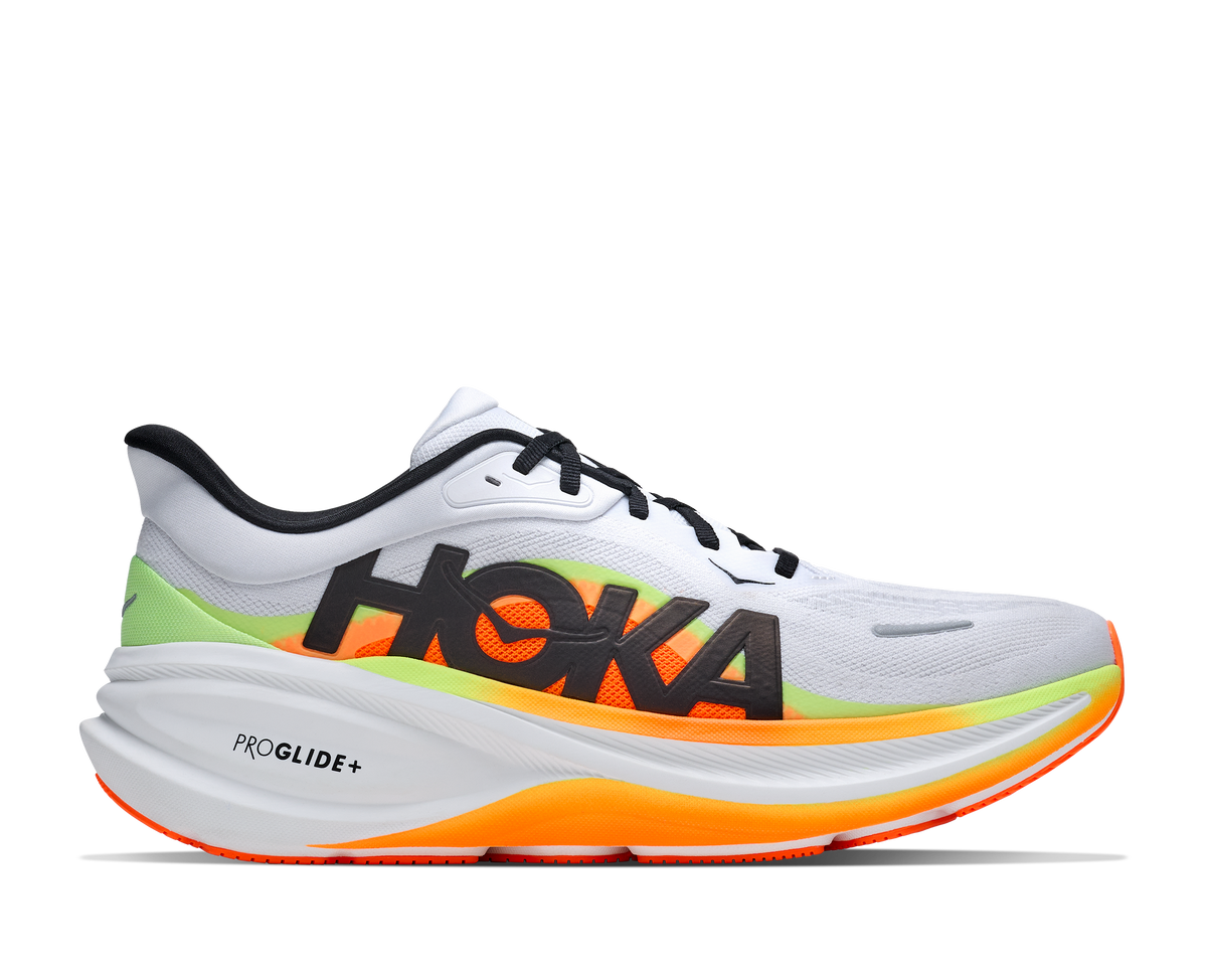 HOKA Clifton Pro Hombre Cosmic Grey / Black — vista lateral