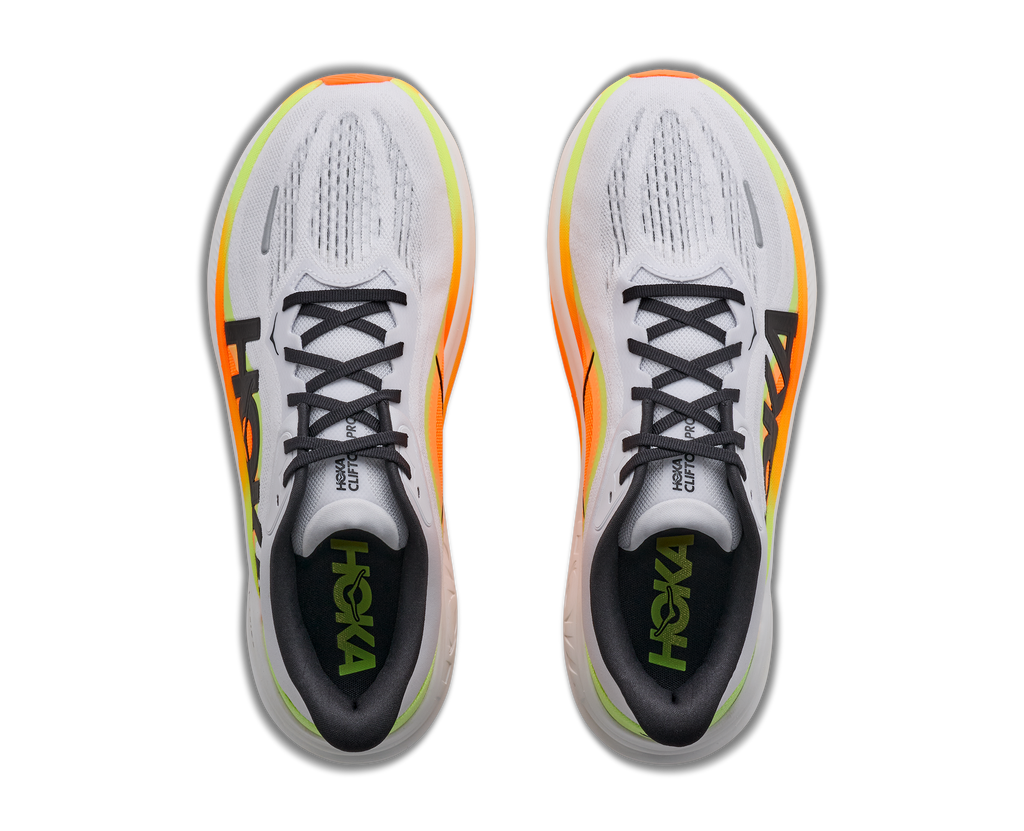 HOKA Clifton Pro Hombre Cosmic Grey / Black — vista medial