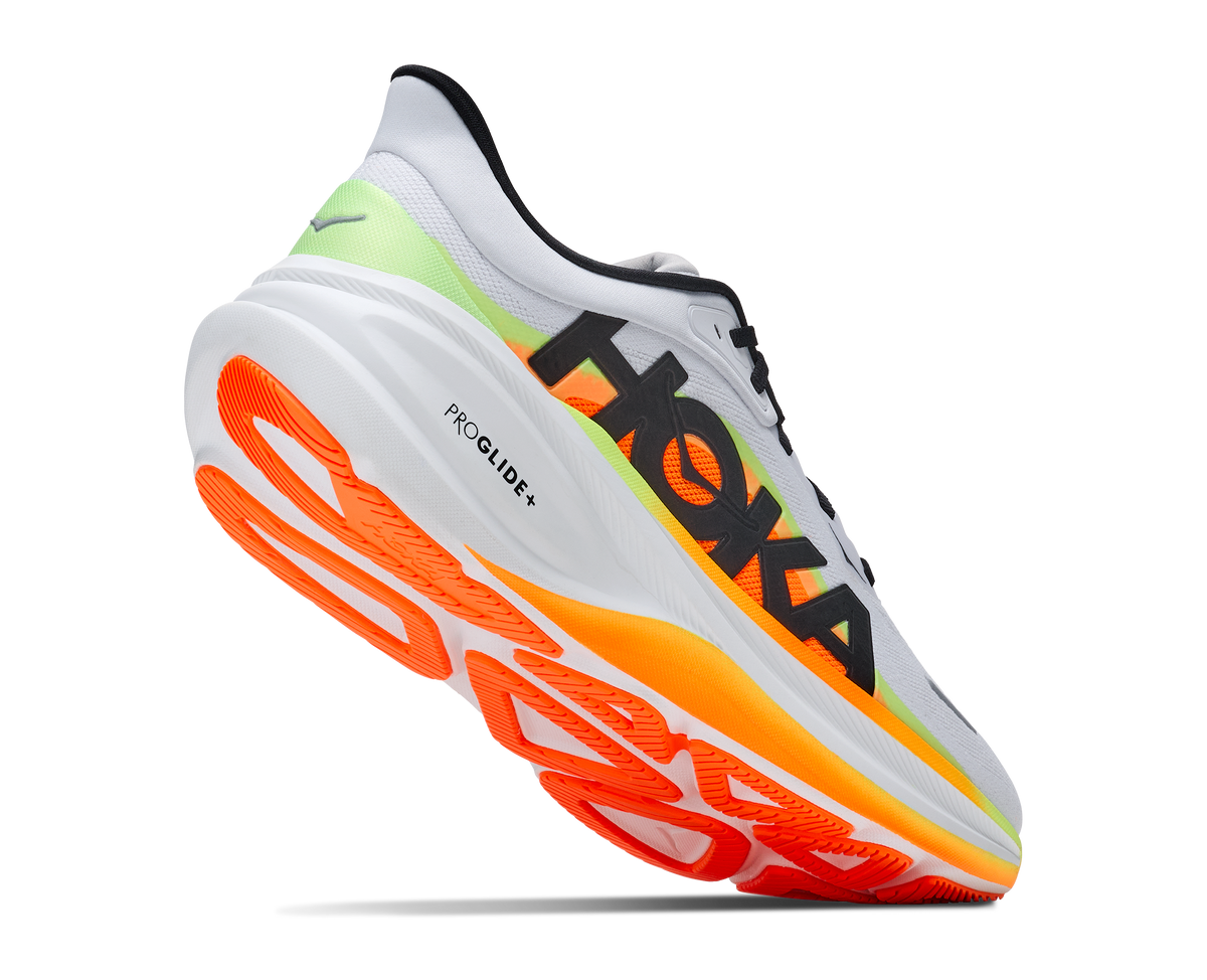 HOKA Clifton Pro Hombre Cosmic Grey / Black — vista tres cuartos