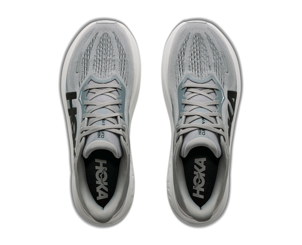 HOKA Clifton Pro Hombre Stellar Grey / Galactic Grey — vista medial