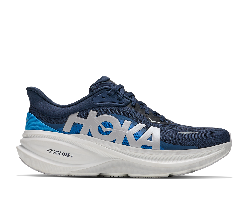 HOKA Clifton Pro Hombre Varsity Navy / Soft Cobalt — vista lateral