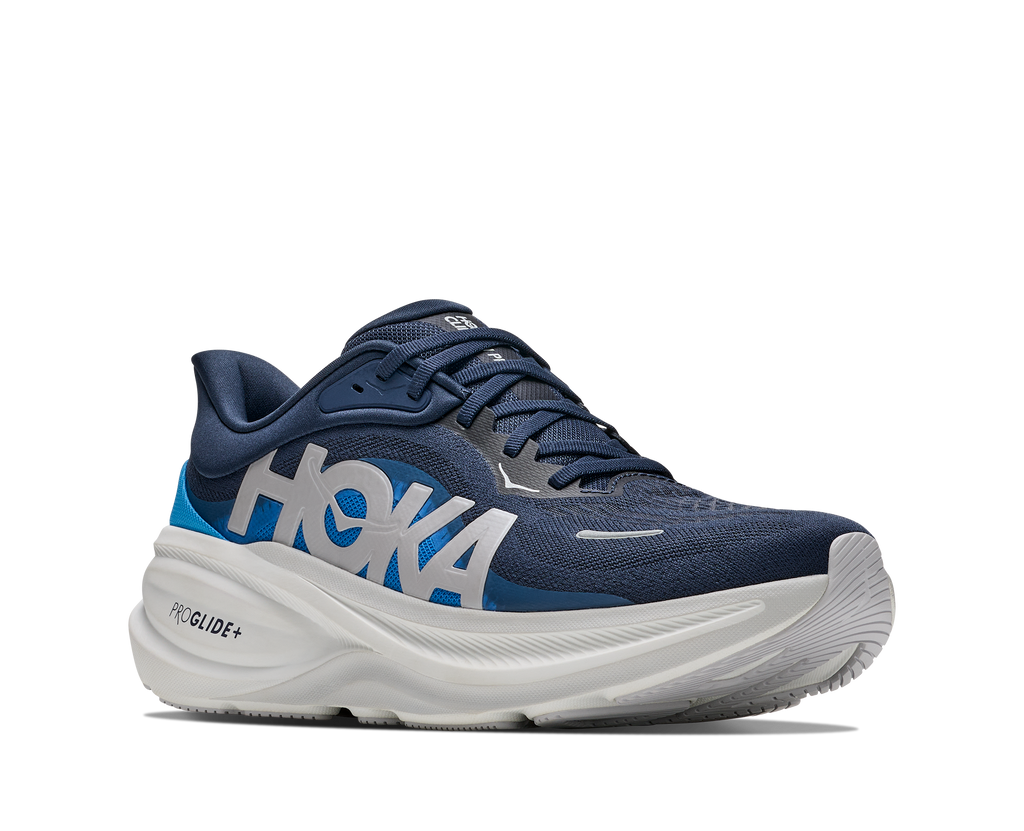 HOKA Clifton Pro Hombre Varsity Navy / Soft Cobalt — vista trasera