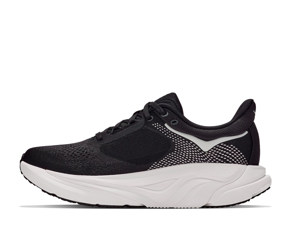 HOKA Arahi 9 Hombre Black / White — detalle