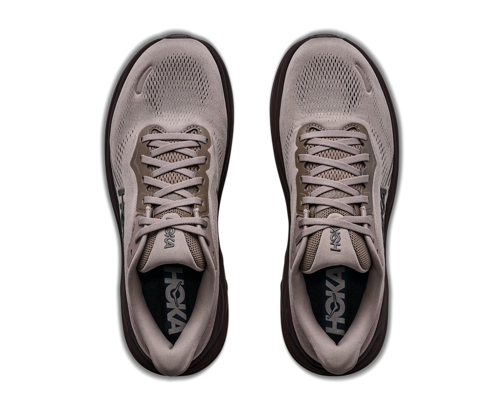 HOKA Clifton 11 Hombre Boulder Grey / Pebble Grey — vista medial