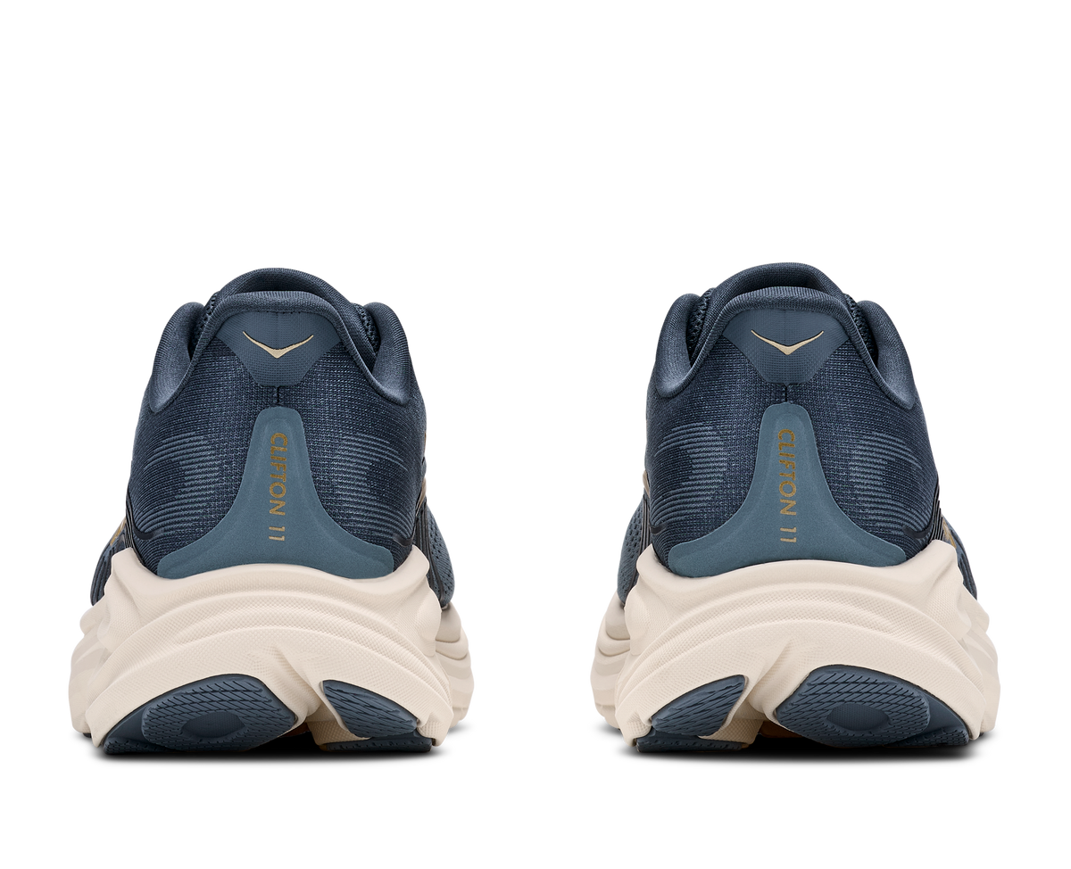HOKA Clifton 11 Hombre Faded Navy / Slate Blue — vista superior
