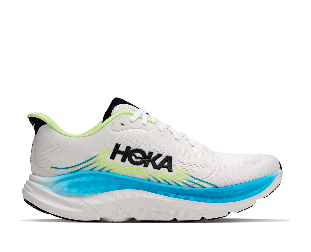 HOKA Clifton 11 Hombre Frost / Black — vista lateral