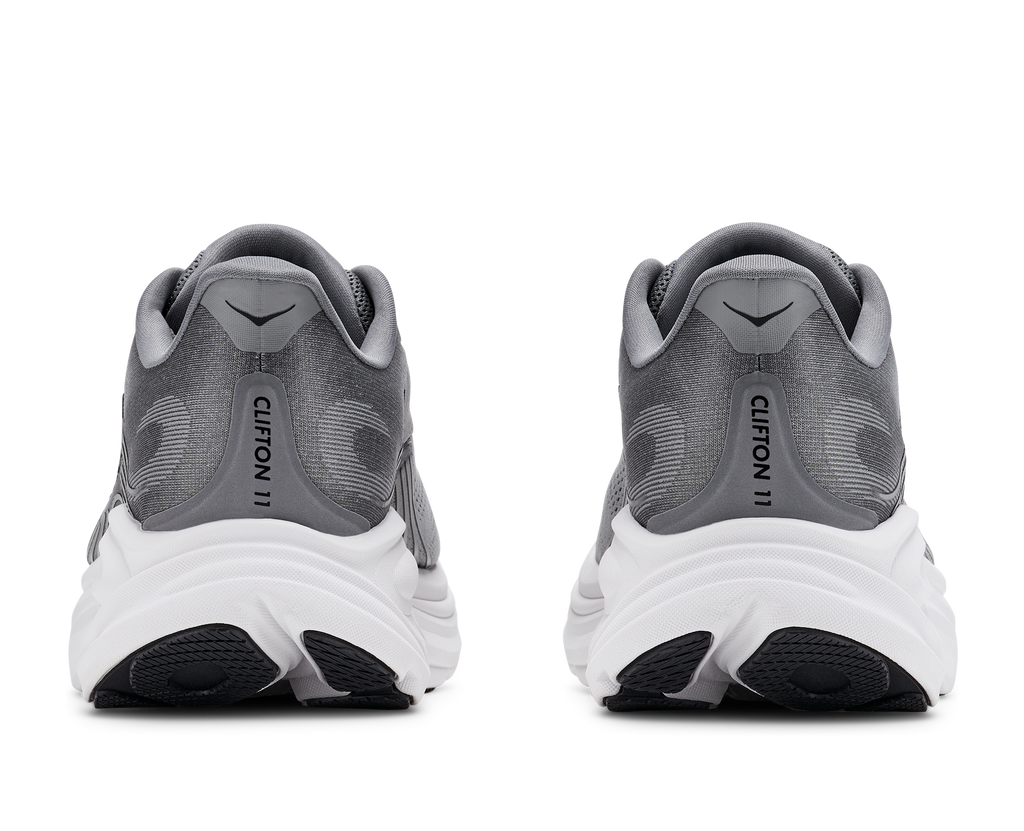 HOKA Clifton 11 Hombre Galactic Grey / Stellar Grey — vista superior