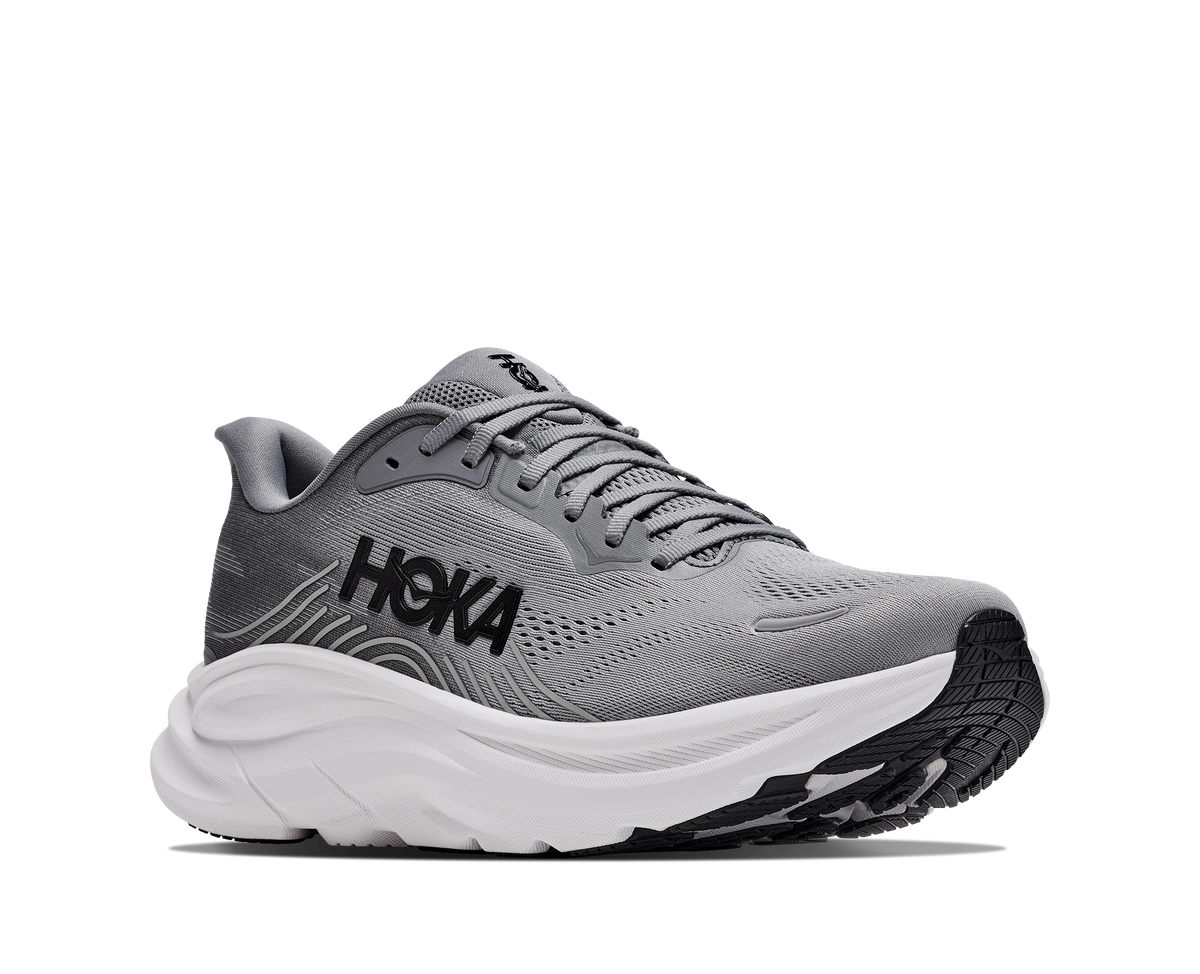 HOKA Clifton 11 Hombre Galactic Grey / Stellar Grey — vista trasera