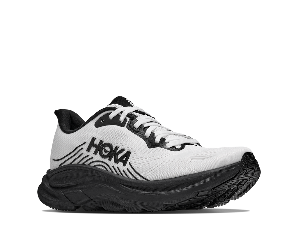 HOKA Clifton 11 Hombre White / Black — vista trasera
