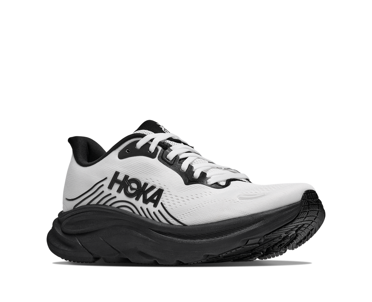 HOKA Clifton 11 Hombre White / Black — vista trasera