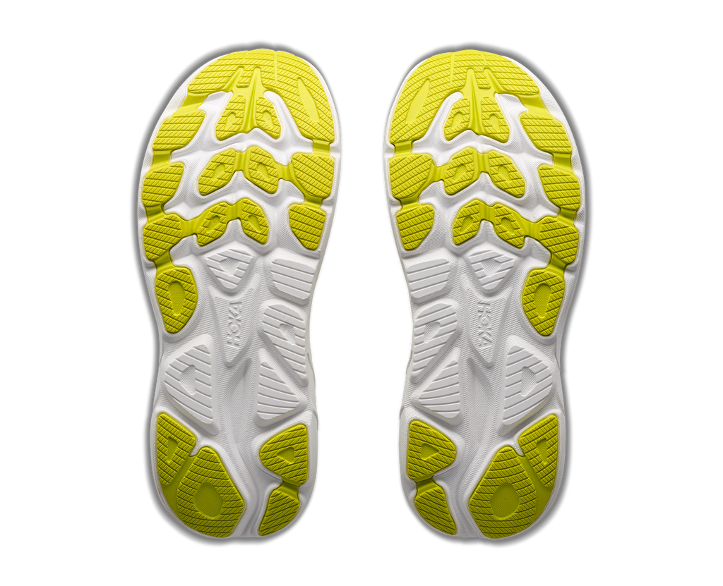 HOKA Clifton 11 Mujer Neon Yuzu / Frost — suela