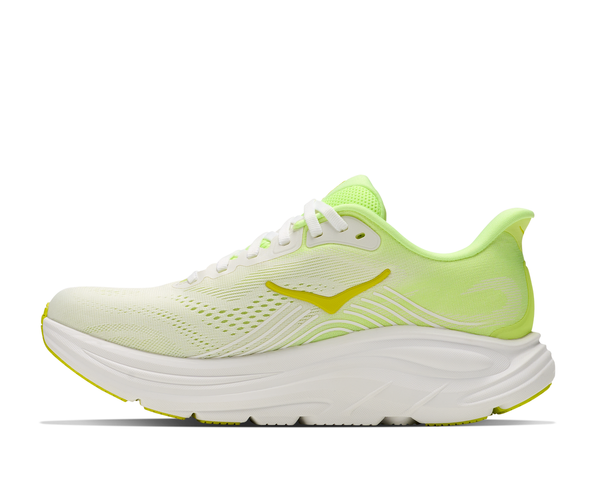 HOKA Clifton 11 Mujer Neon Yuzu / Frost — detalle