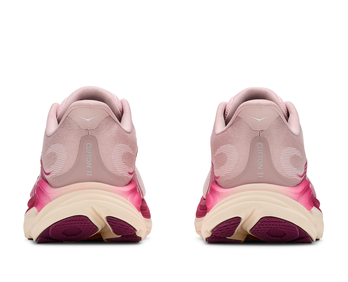 HOKA Clifton 11 Mujer Pink Opal / Alabaster — vista superior