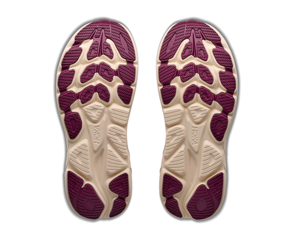 HOKA Clifton 11 Mujer Pink Opal / Alabaster — suela