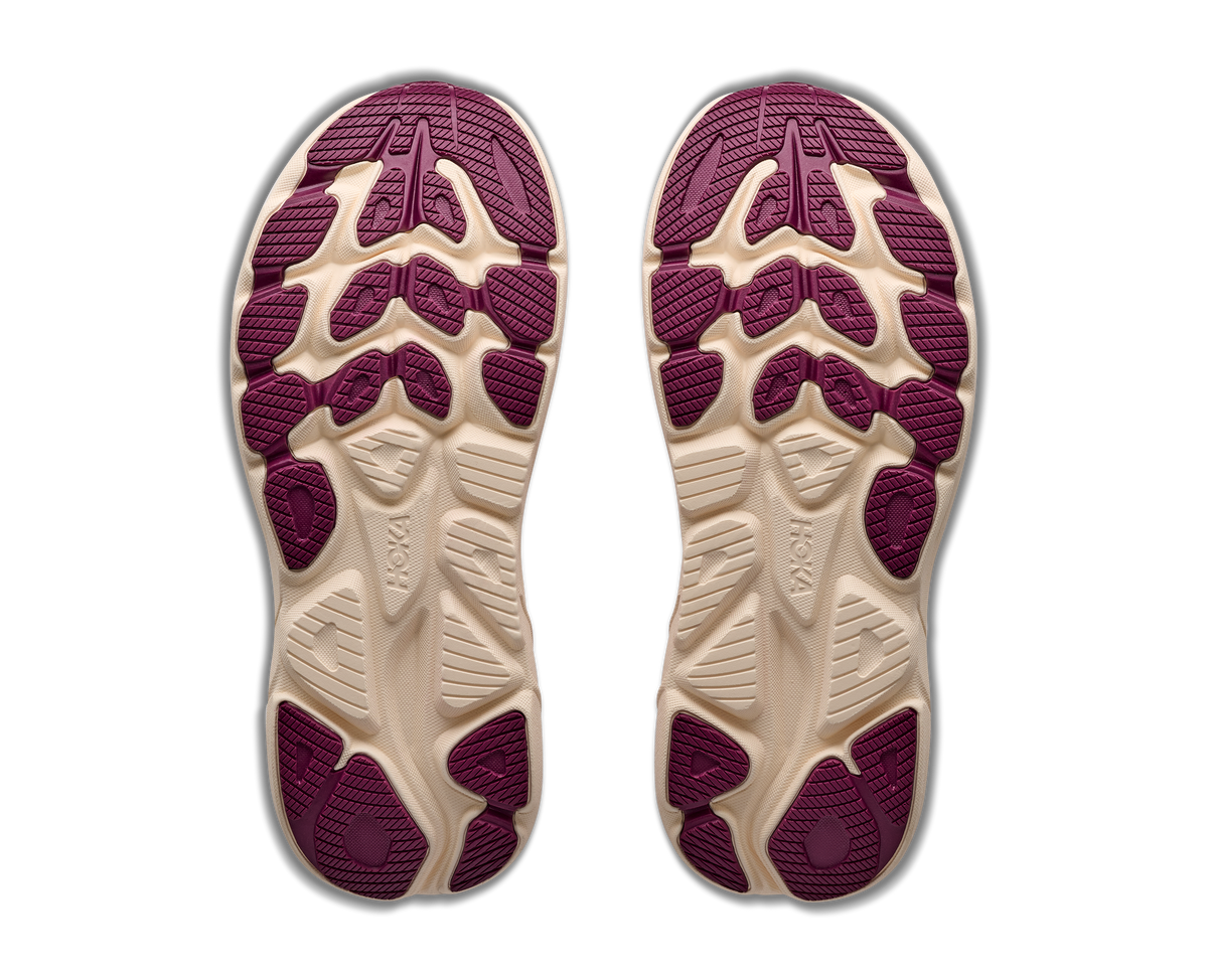 HOKA Clifton 11 Mujer Pink Opal / Alabaster — suela