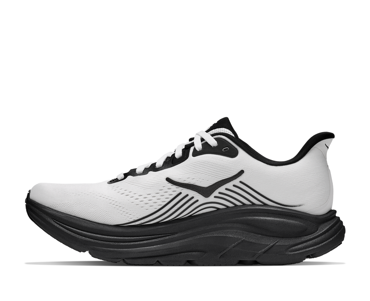 HOKA Clifton 11 Mujer White / Black — detalle