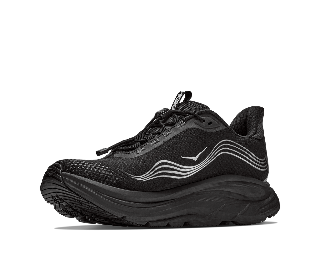 HOKA Clifton 11 GTX Hombre Black / Black — vista frontal