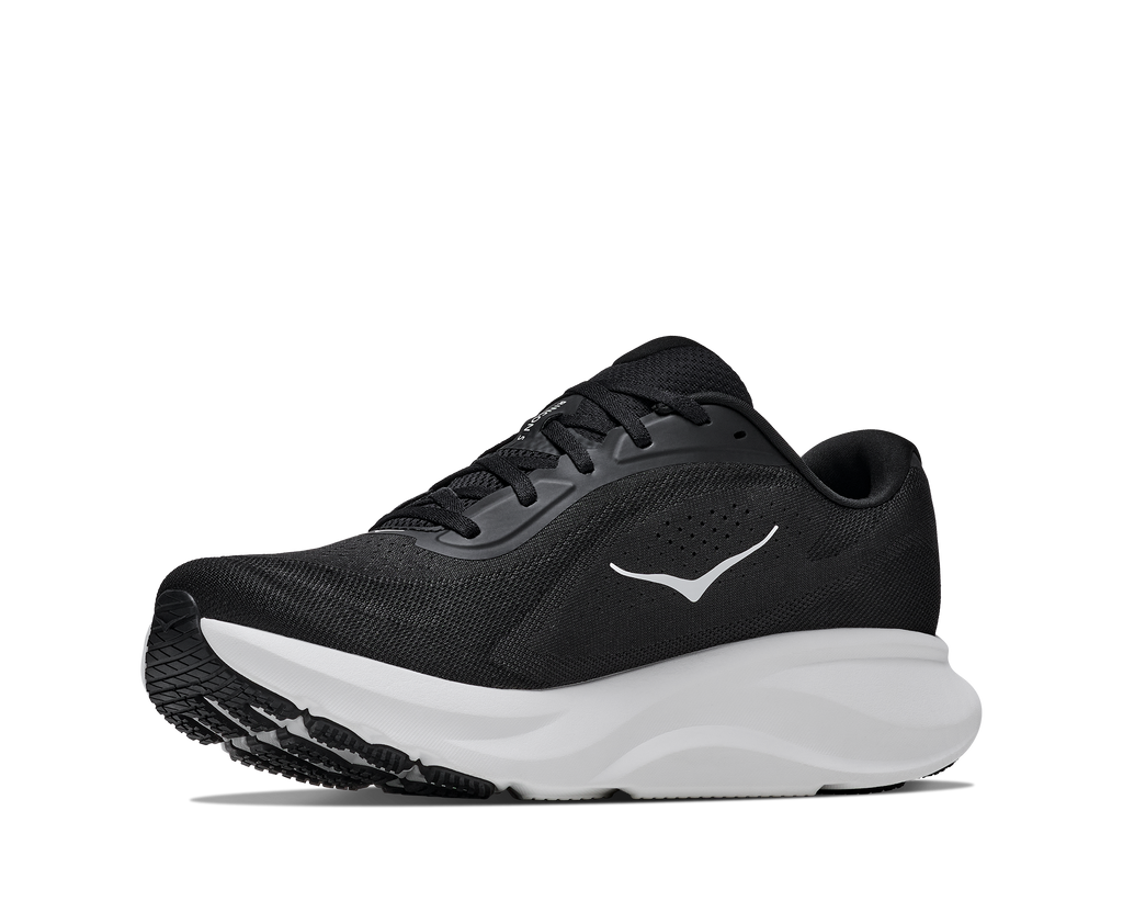 HOKA Rincon 5 Hombre Black / White — vista frontal
