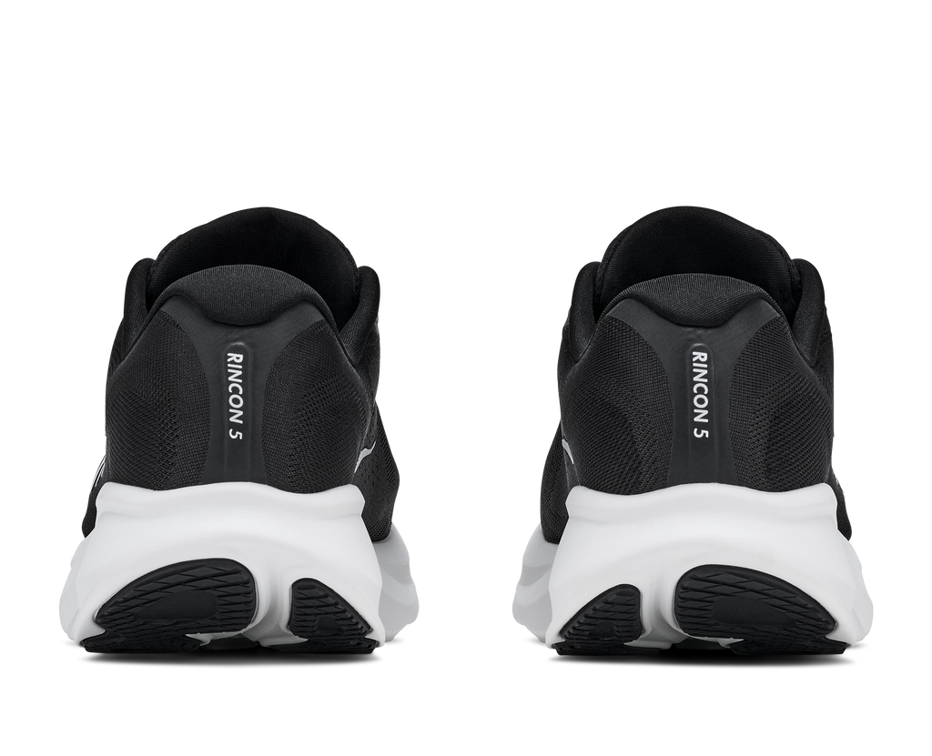 HOKA Rincon 5 Hombre Black / White — vista superior