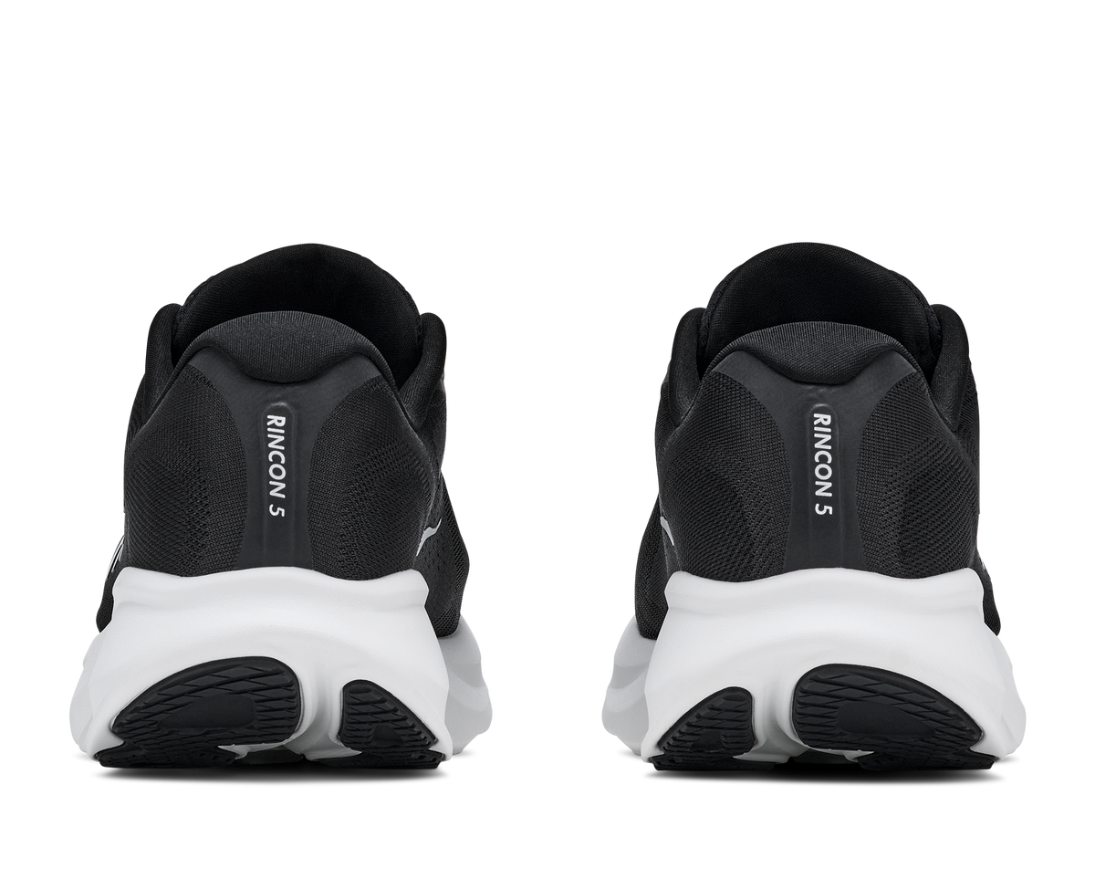 HOKA Rincon 5 Hombre Black / White — vista superior