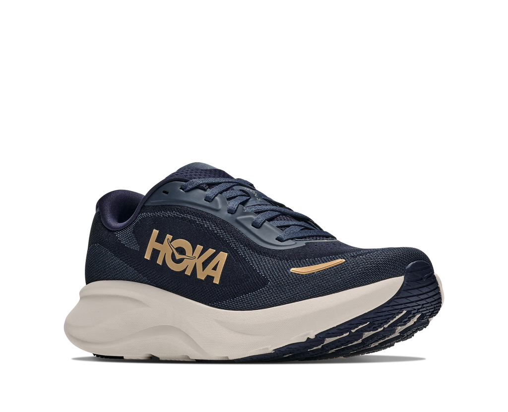 HOKA Rincon 5 Mujer Faded Navy / Gold — vista trasera