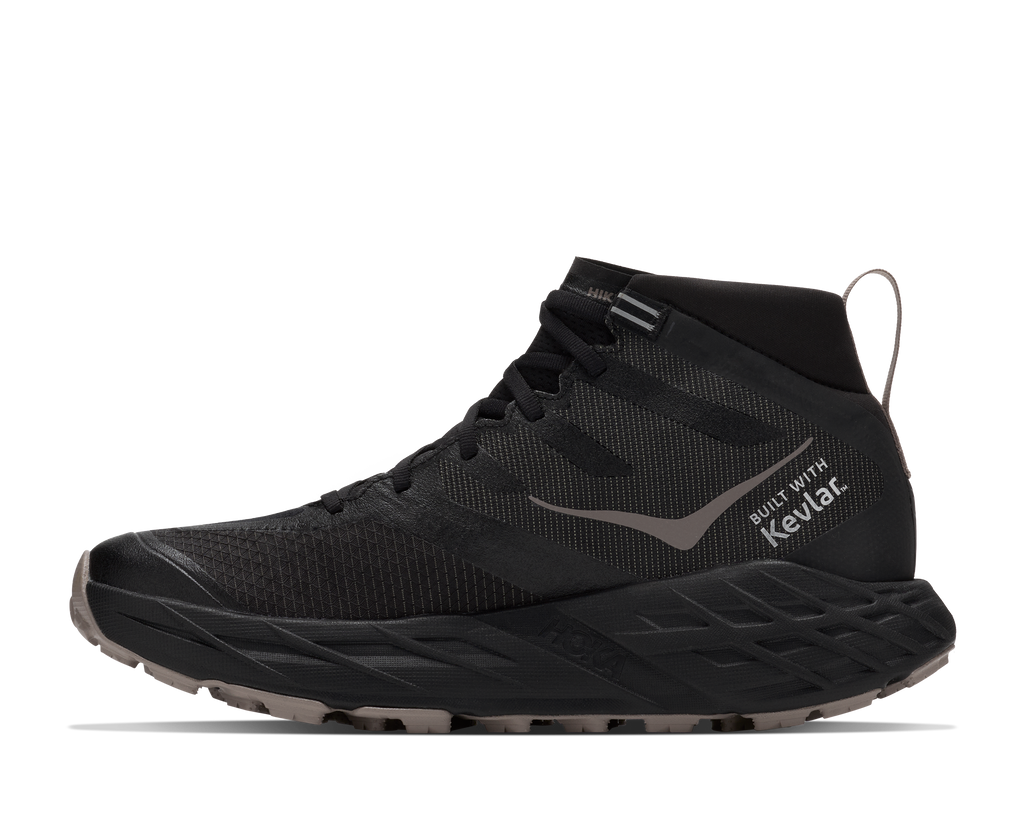 HOKA Speedgoat 7 Hike GTX Hombre Black / Pebble Grey — detalle