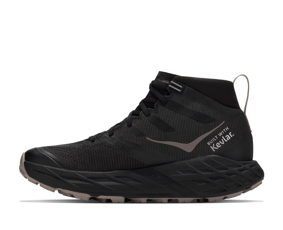 HOKA Speedgoat 7 Hike GTX Hombre Black / Pebble Grey — detalle