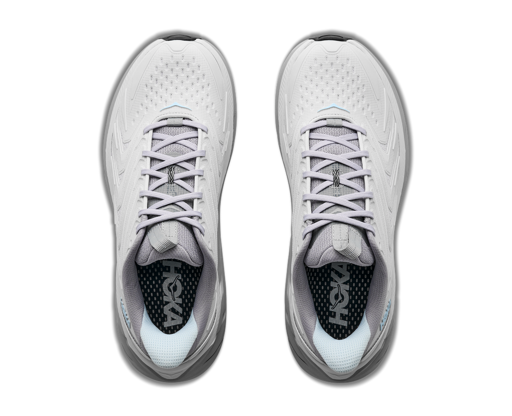 HOKA Clifton UTL Hombre Cosmic Grey / Stellar Grey — vista medial
