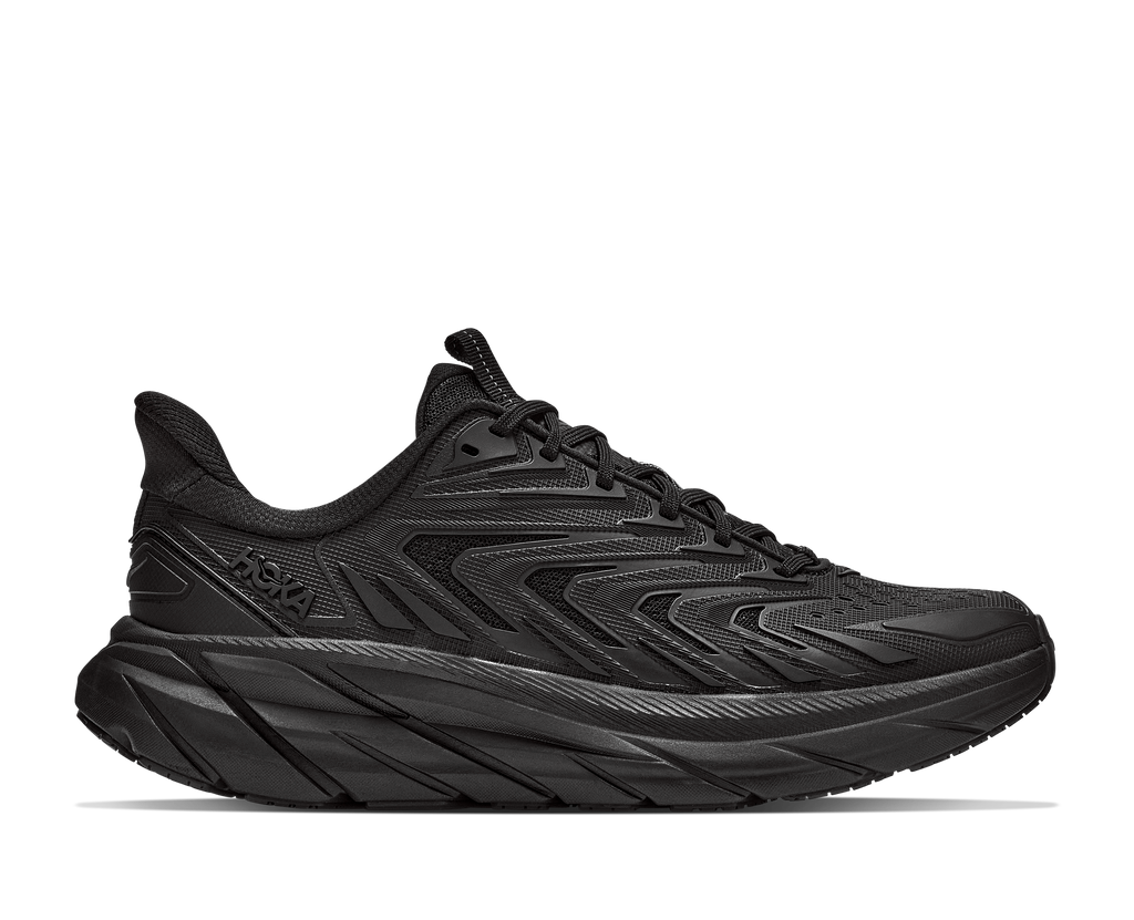 HOKA Clifton UTL Mujer Black / Black — vista lateral