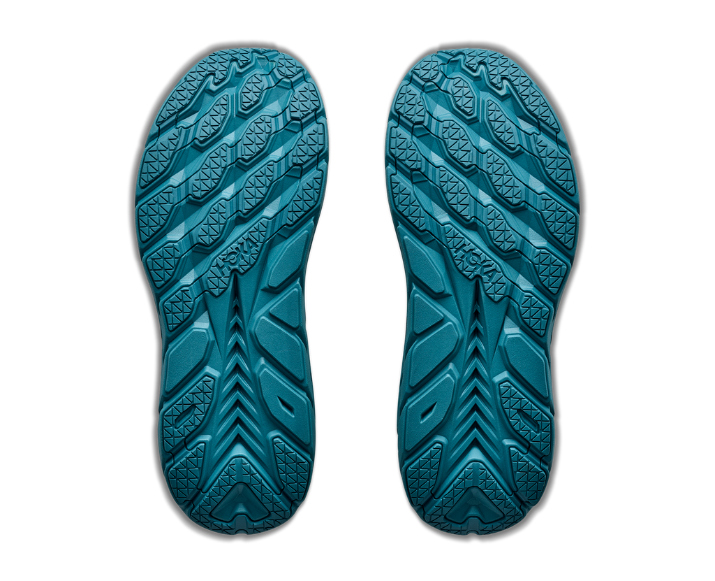 HOKA Clifton UTL Mujer Frost / Aurora Aqua — suela