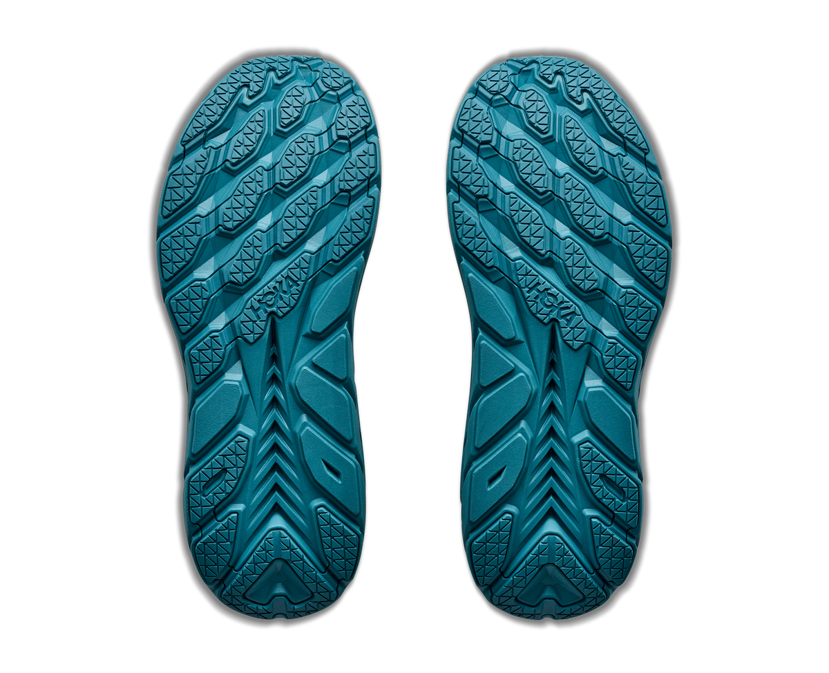 HOKA Clifton UTL Mujer Frost / Aurora Aqua — suela