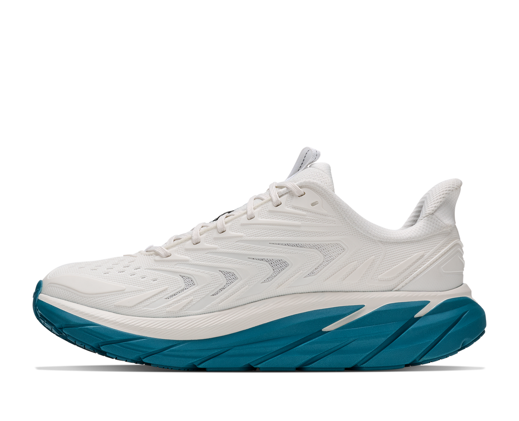 HOKA Clifton UTL Mujer Frost / Aurora Aqua — detalle