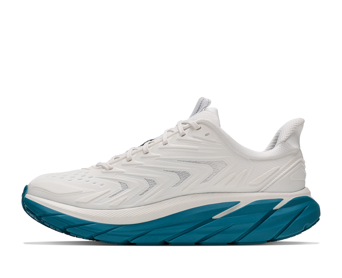 HOKA Clifton UTL Mujer Frost / Aurora Aqua — detalle