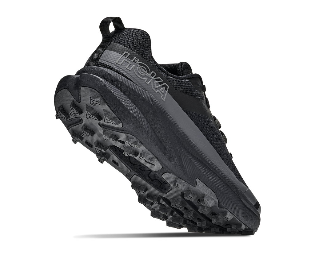 HOKA Torrent 5 Hombre Black / Outer Orbit — vista tres cuartos