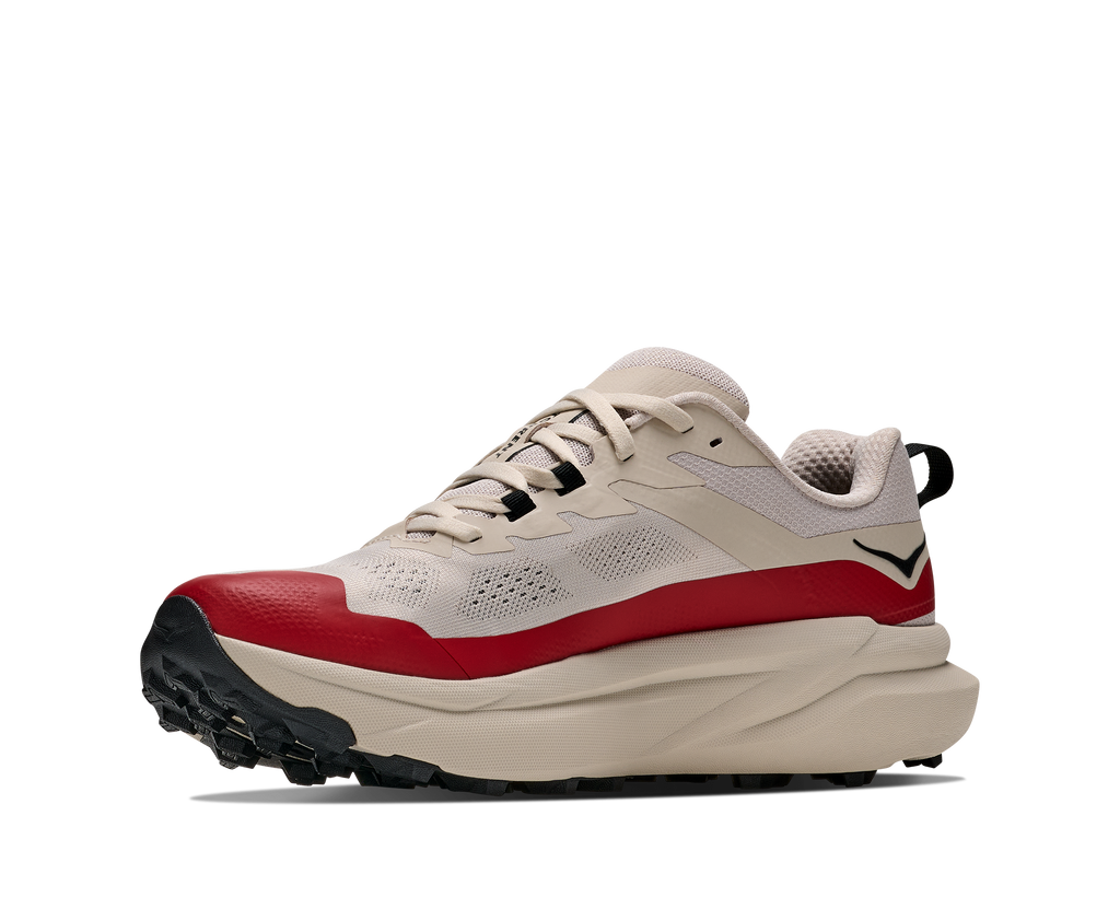HOKA Torrent 5 Hombre River Rock Grey / Red Agate — vista frontal