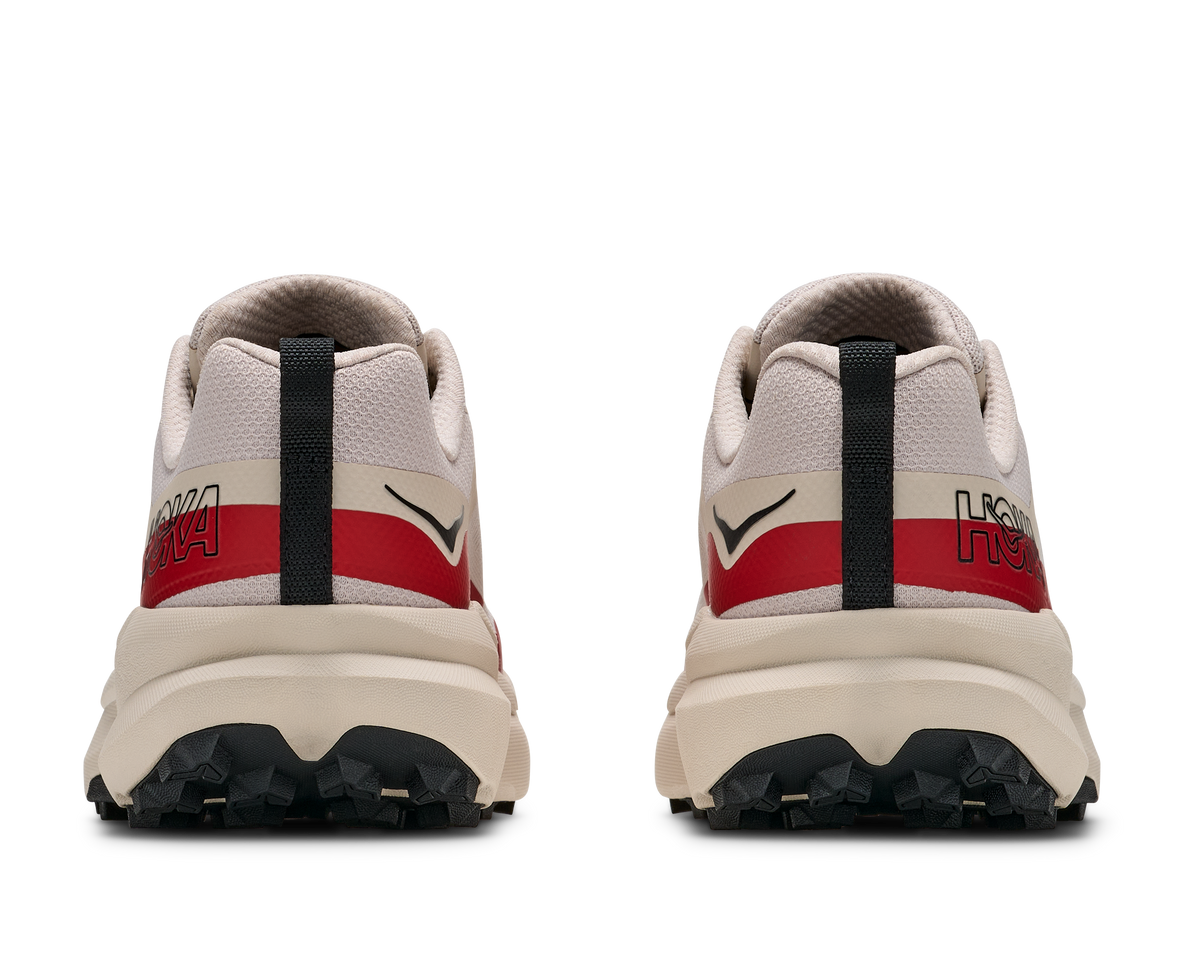 HOKA Torrent 5 Hombre River Rock Grey / Red Agate — vista superior