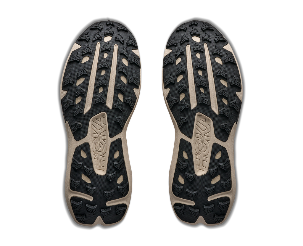 HOKA Torrent 5 Hombre River Rock Grey / Red Agate — suela