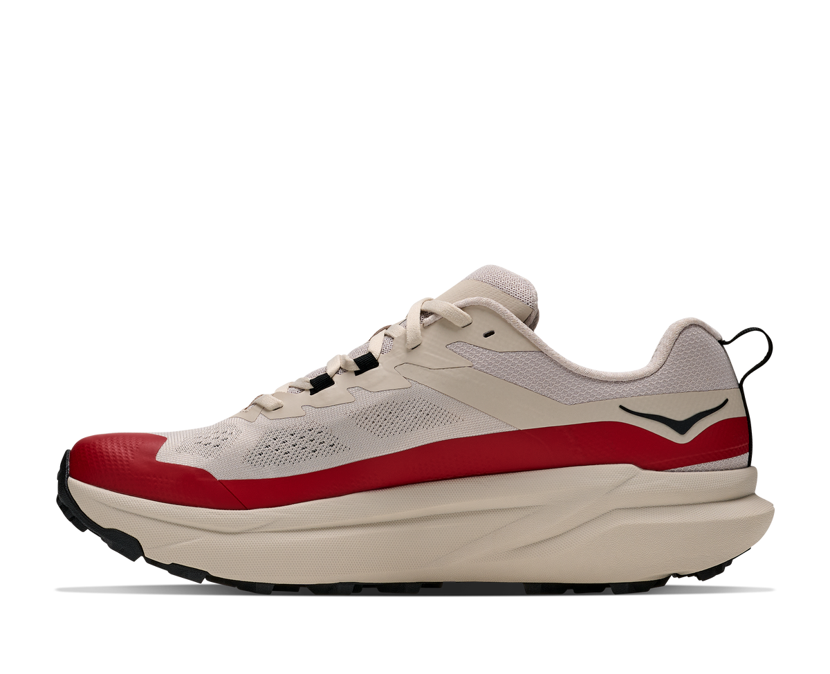HOKA Torrent 5 Hombre River Rock Grey / Red Agate — detalle